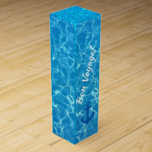 Bon Voyage Traveler's Gift Wine Bag - Customize Box