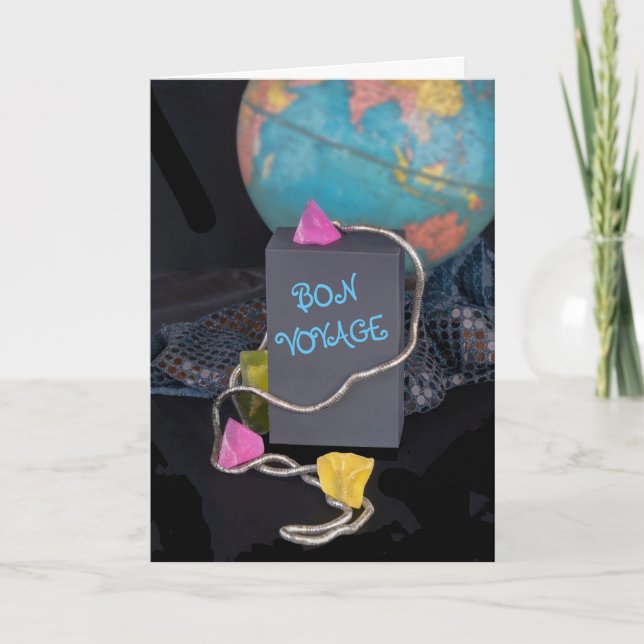 Bon Voyage trip travel vacation cruise  Holiday Card (Front)