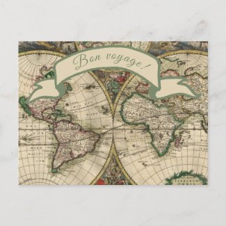 Bon voyage! Vintage World Map