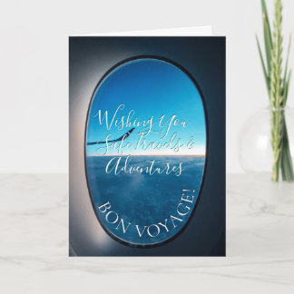 Bon Voyage! Window Seat Happy Travels Adventure Card