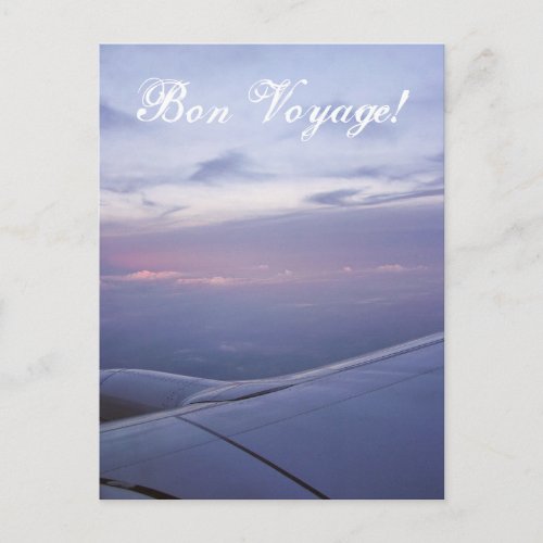 Bon Voyage Window Seat Postcard _ Customized