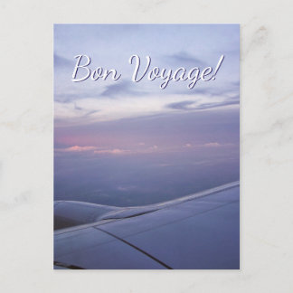 Bon Voyage Window Seat Postcard - Customized