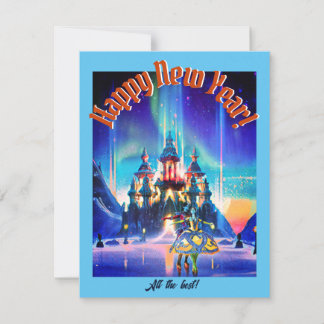 Bon Voyage Winter Ball Poster Holiday Card