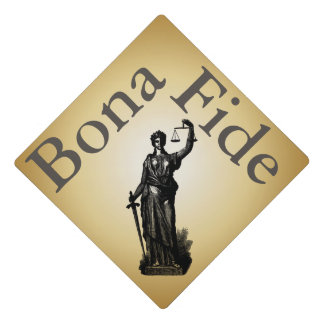 Bona Fide Lady Justice Graduation Cap Topper