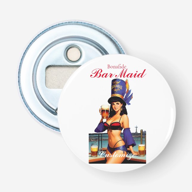 Bonafide Bar Maid Thunder_Cove  Bottle Opener (Front)