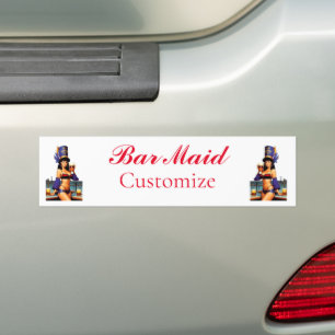 Bonafide Bar Maid Thunder_Cove Bumper Sticker