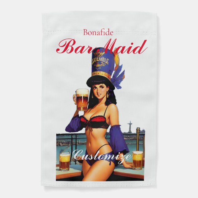 Bonafide Bar Maid Thunder_Cove  Garden Flag (Front)