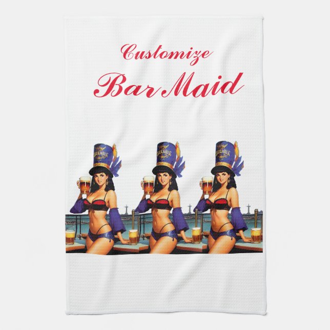 Bonafide Bar Maid Thunder_Cove  Kitchen Towel (Vertical)