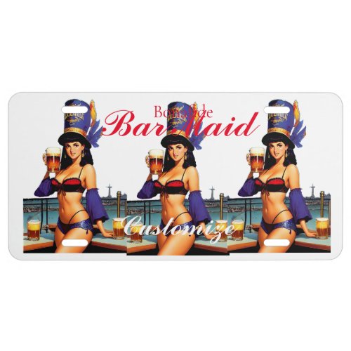 Bonafide Bar Maid Thunder_Cove  License Plate