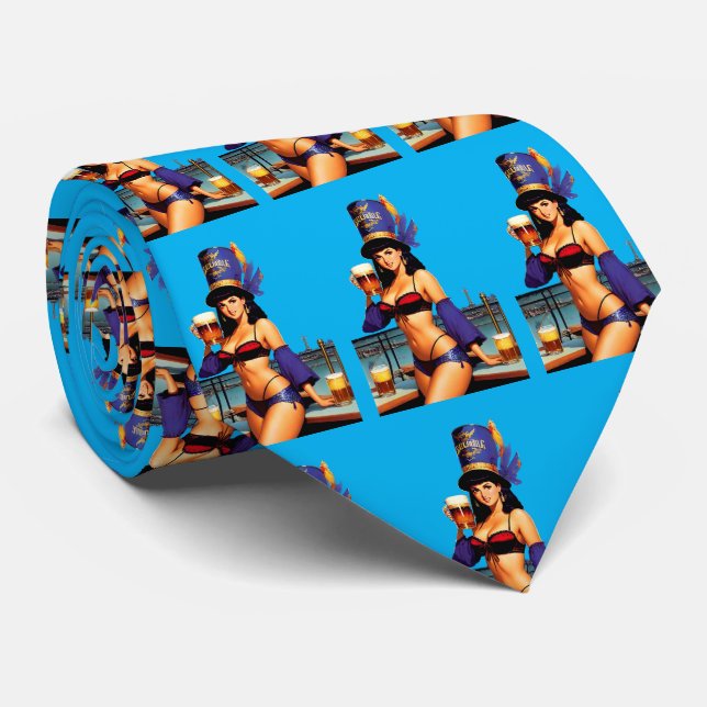 Bonafide Bar Maid Thunder_Cove  Neck Tie (Rolled)