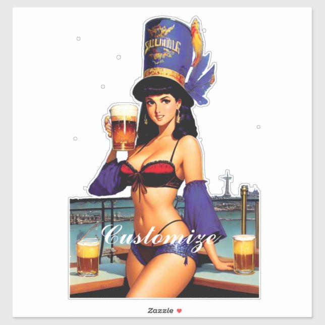 Bonafide Bar Maid Thunder_Cove Sticker (Sheet)