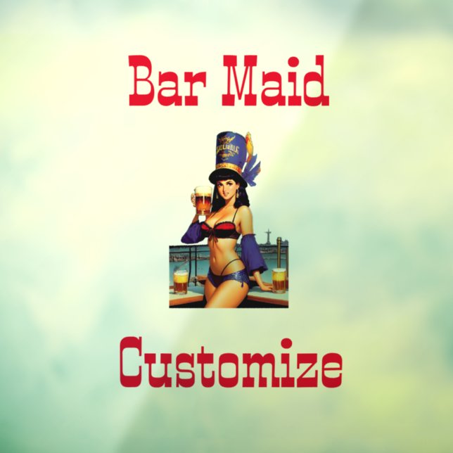 Bonafide Bar Maid Thunder_Cove Window Cling (Sheet 3)