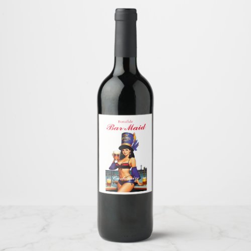 Bonafide Bar Maid Thunder_Cove  Wine Label