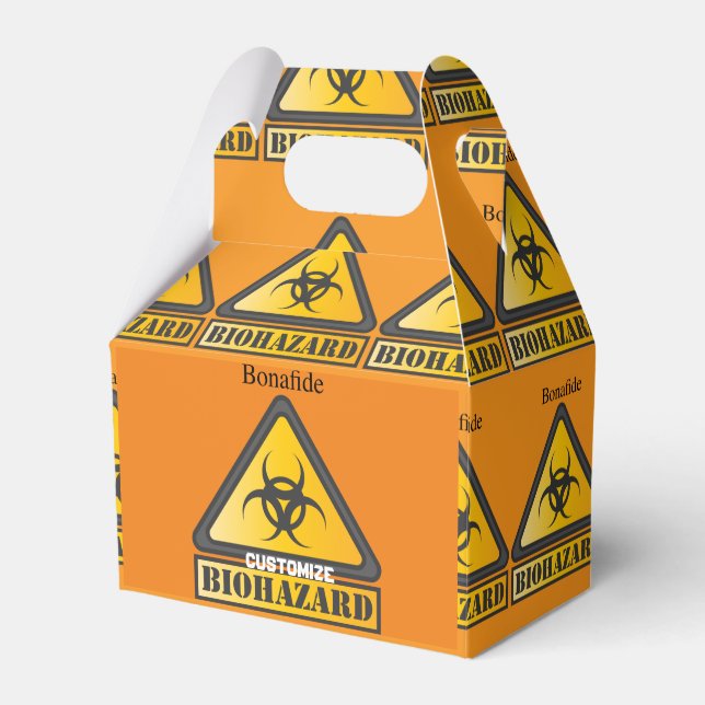 Bonafide Biohazard Sign Thunder_Cove Favor Boxes (Front Side)
