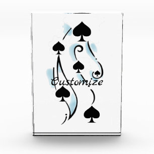 Bonafide Black Spades Tattoo Style Thunder_Cove Acrylic Award