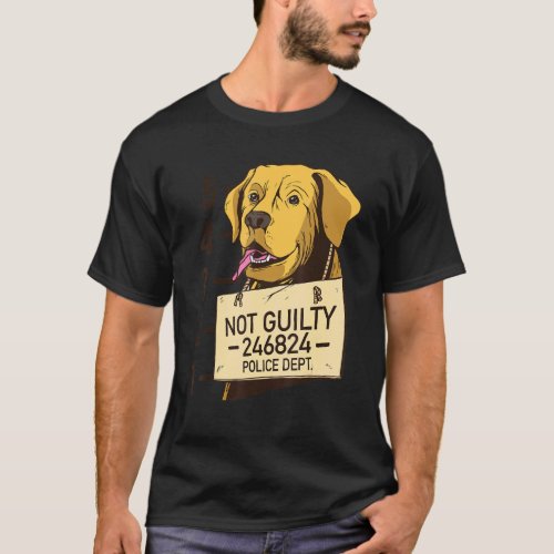 Bonafide Good Boy Retriever Golden Labrador Not Gu T_Shirt