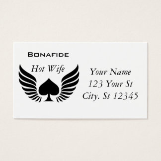 Bonafide Hot Wife Black Spade Wings