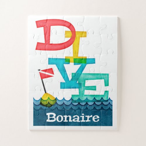 Bonaire Dive _ Colorful Scuba Jigsaw Puzzle