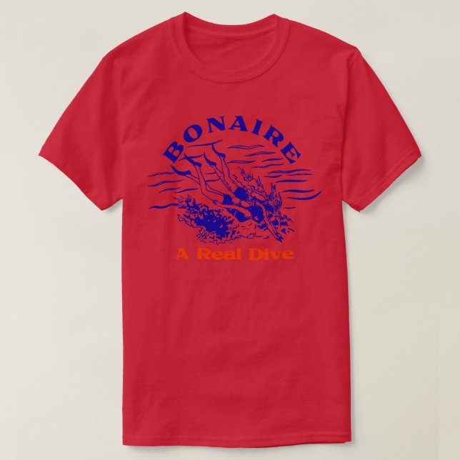 Bonaire Diving Vintage T-Shirt (Design Front)