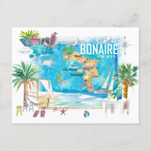 Bonaire Dutch Antilles Caribbean Island Holiday Postcard