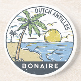 Bonaire Dutch Antilles Vintage Coaster
