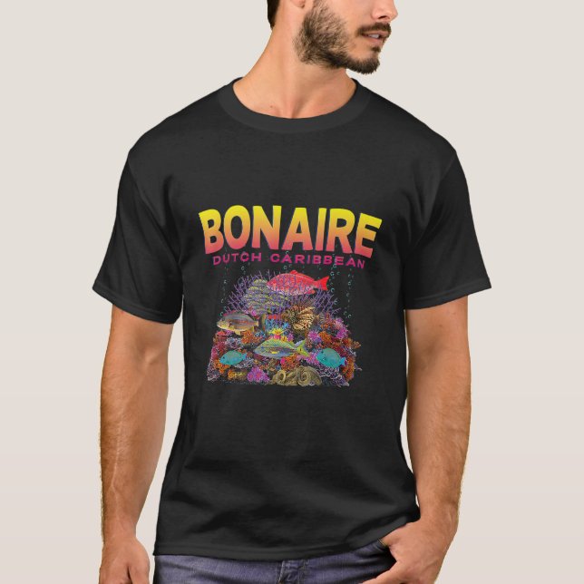 Bonaire Dutch Caribbean Coral Reef T-Shirt (Front)