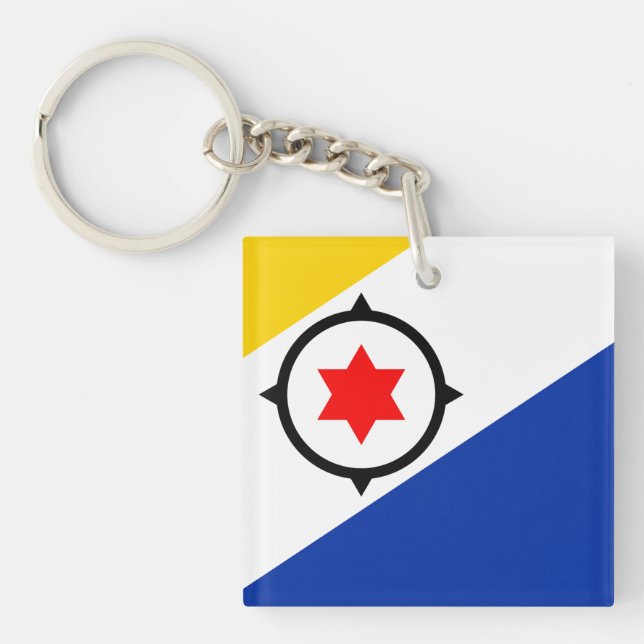 Bonaire Flag  Keychain (Front)