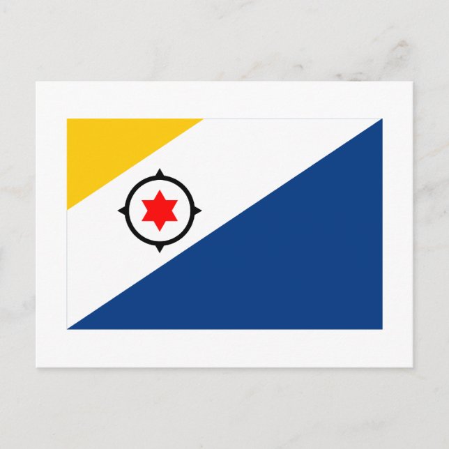Bonaire Flag Postcard (Front)