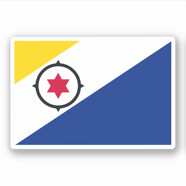 Bonaire Flag Sticker (Front)