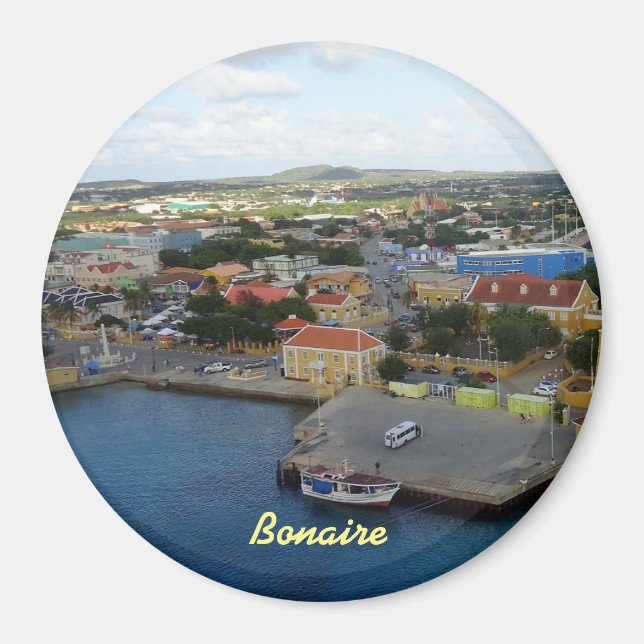 Bonaire Harbor View Magnet (Front)