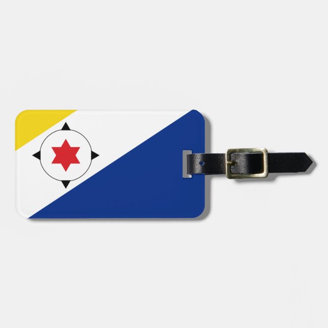 Bonaire Island flag Luggage Tag (Front Horizontal)