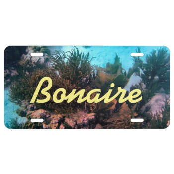 Bonaire License Plate by h2oWater at Zazzle