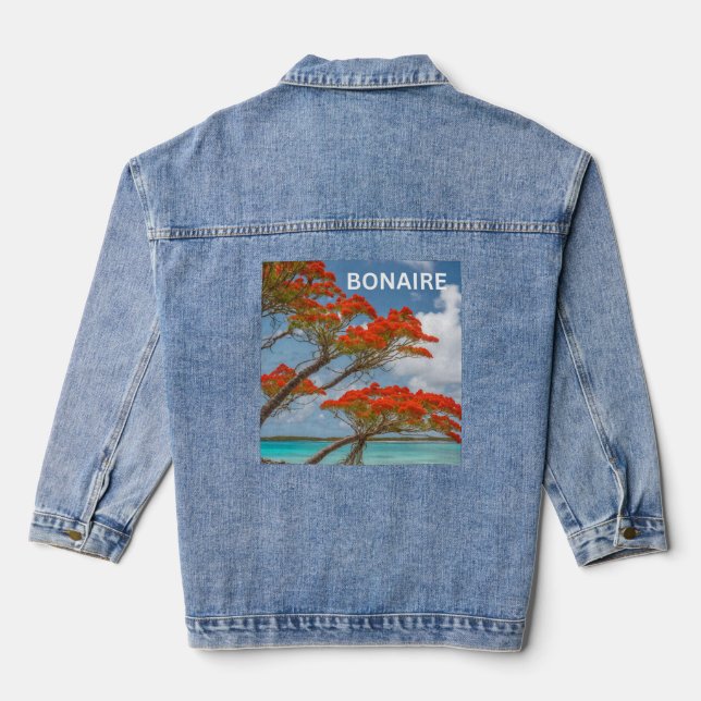 Bonaire poinciana denim jacket (Back)
