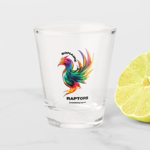 Bonaire Raptors 1 of the CaribbeanHockeyLeague Shot Glass