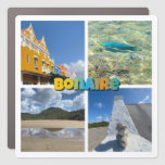 Bonaire Scenic Photo Collage Car Magnet