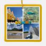 Bonaire Scenic Photo Collage Ceramic Ornament