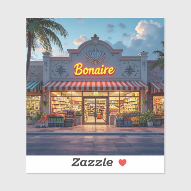 Bonaire shop sticker (Sheet)