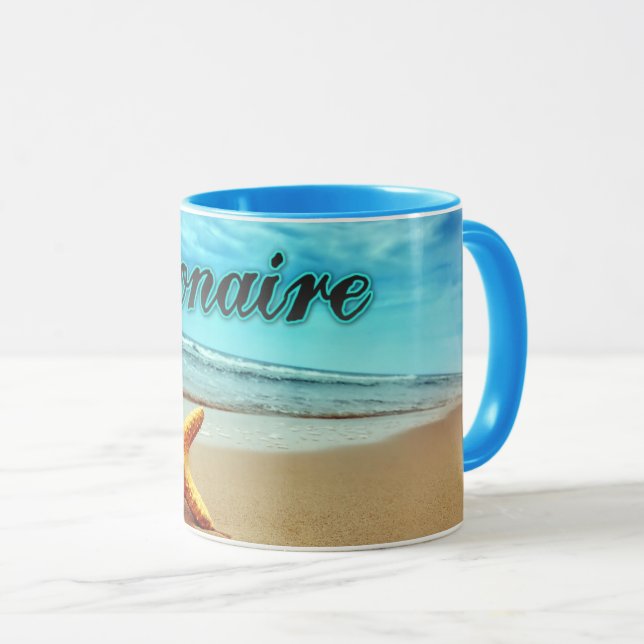 Bonaire starfish mug (Front Right)