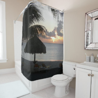 Bonaire Sunset Shower Curtain