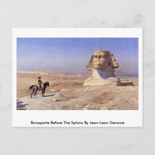 Bonaparte Before The Sphinx By Jean_Leon Gerome Postcard