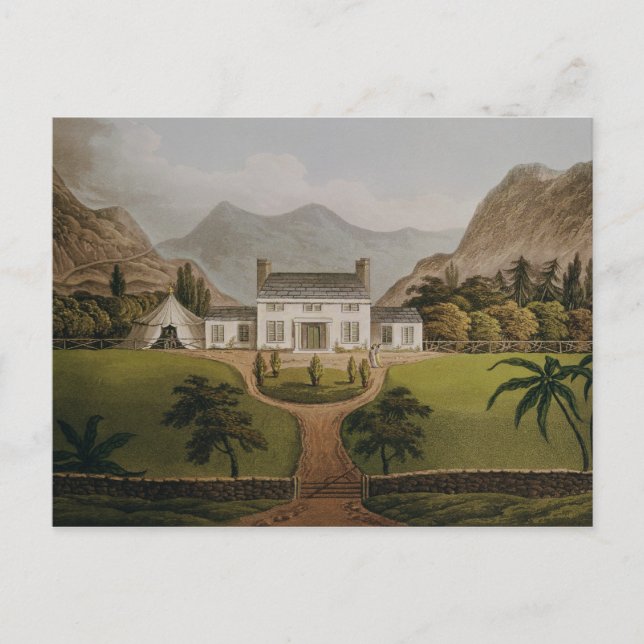 Bonaparte's Mal-Maison at St. Helena, 1821 Postcard (Front)