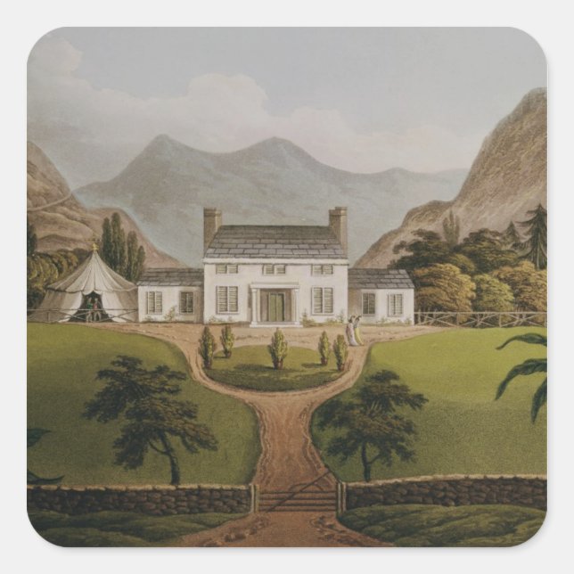 Bonaparte's Mal-Maison at St. Helena, 1821 Square Sticker (Front)
