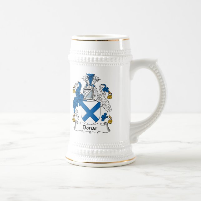 Bonar Family Crest Beer Stein (Right)