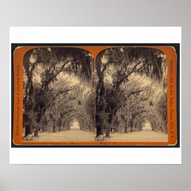 Bonaventure Cemetery, Savannah, Ga c. 1887 Poster (Front)