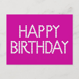 BonBon Party Rainbow Happy Birthday Postcard