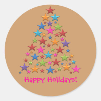 BonBon Rainbow Christmas Tree Colorful Stickers