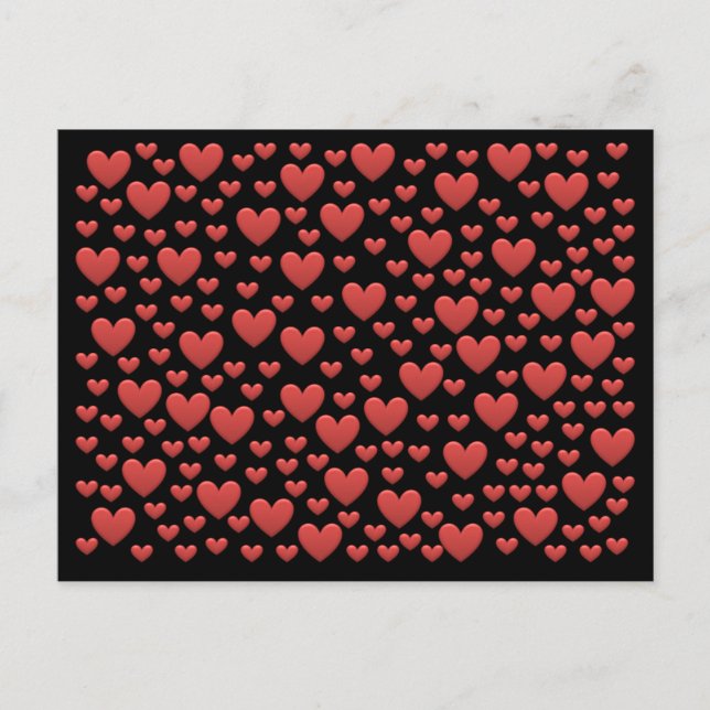 BonBon Rainbow Love Hearts Postcard (Front)