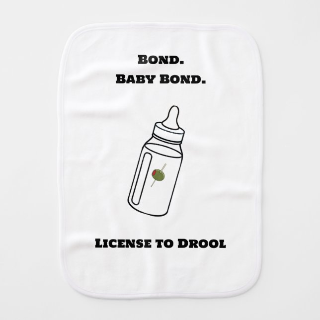 Bond. Baby Bond Burp Cloth. Baby Burp Cloth (Front)