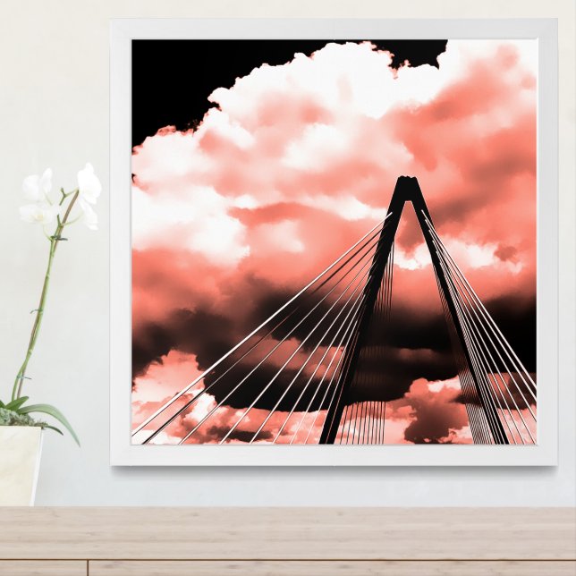 bond bridge framed art (Entryway)