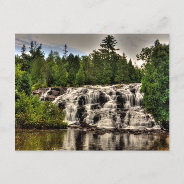 Bond Falls, Michigan Postcard (Front)
